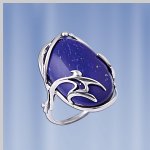 Ring „Jaspis“. Silber, Lapislazuli