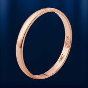 Ruský snubní prsten "Talie" z červeného zlata