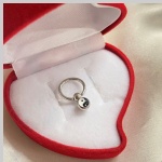 Piercing nombril en argent sterling