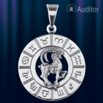 Zodiac sign "Capricorn" Russian silver