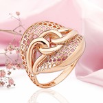 Acquista online l'anello 585 in oro rosso