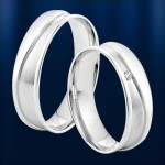 vjenčani prsten. bijelo zlato