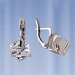 Bijouterie earrings with crystal