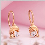 Boucles d'oreilles enfant SOKOLOV or rouge 585