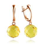 Gold-plated silver earrings "honey balls"