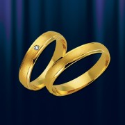 обручальное кольцо. Кольцо из желтого золота 585 пробы