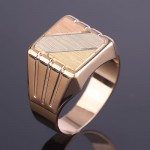 Men's ring made of red/white gold