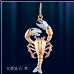 Gold pendant "Cancer"