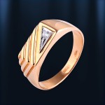 Men's ring, bicolor