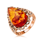 Aranyozott ezüst gyűrű "Charm"
