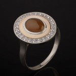 Ring met Uleksyt Zilver goud