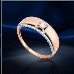 Ruské zlaté náušnice Swarovski®