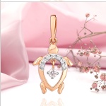 Compre pingente de ouro 585 com zircônia