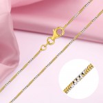 Gold-plated silver necklace "Snake"