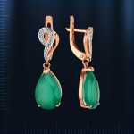 Russische gouden sieraden chrysopraas