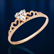 Золотое кольцо Фианиты