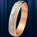 Ruský zlatý snubný prsteň, zlatý snubný prsteň