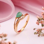 SOKOLOV guldring 585 med diamanter