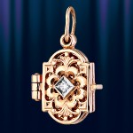 Russian gold pendant