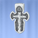 Přívěsek kříž z ruského mincovního stříbra