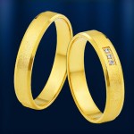 венчален пръстен. Жълто злато