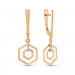 Køb hængende guldøreringe 585