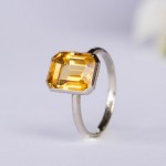 Kúpte si zlatý prsteň s citrínovým bielym zlatom