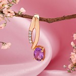 SOKOLOV zlatni privjesak sa dijamantima