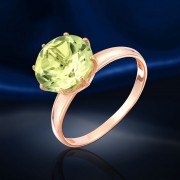 Goldring mit Peridot