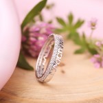 Protective ring white gold