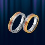 evlilik yüzüğü. Üç renkli