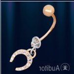 Navel piercing Russian gold