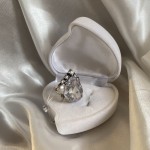 Silver ring "Bell Tower". Zirconia