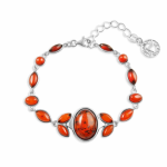 Bracciale in argento "Segreto". Ambra