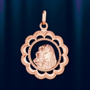 Körperikone „Jungfrau Maria“ aus russischem Gold