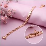 Golden watch strap “Pigtail”