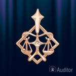 Znak zodiaku czerwone złoto 585 „Waga”