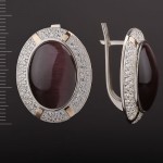 Серьги с Улекситом. Серебряное золото