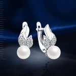 Silver earrings "Tenderness"
