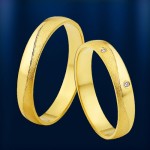 laulības gredzens. Dzeltenais zelts