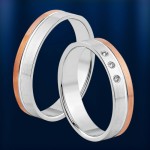 Poročni prstan. Dvobarvna