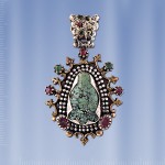 Pendant Russian silver jewelry
