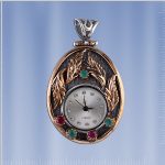 Pendentif montre argent
