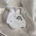 Silver ring "Butterfly". Zirconia