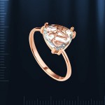 Серьги из русского золота с празиолитом.