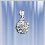 Pendentif avec zircon, argent