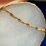 Armbånd Aus Rotgold/Weissgold 585 °