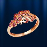 Χρυσό δαχτυλίδι Φιανίτες