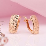 Серьги красное золото 585 пробы