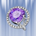 Ring made of Russian silver with amethyst